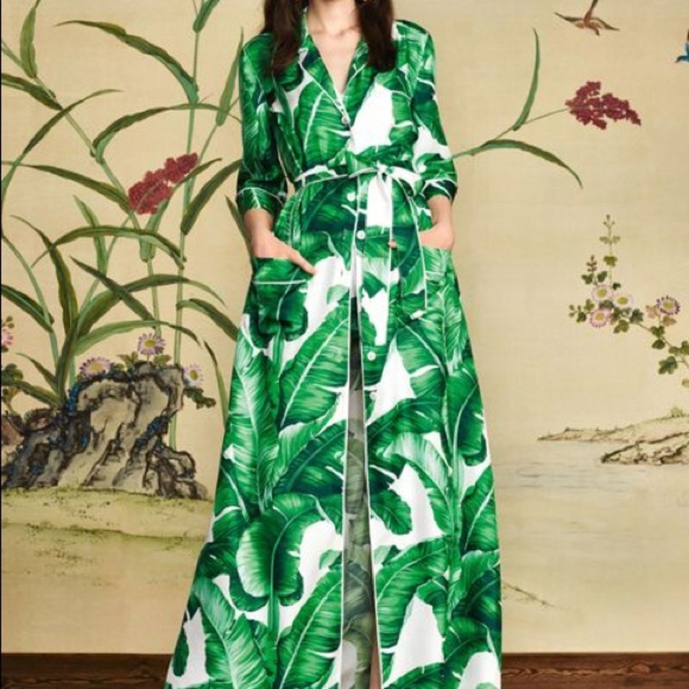 Banana Leaf Robe Dress